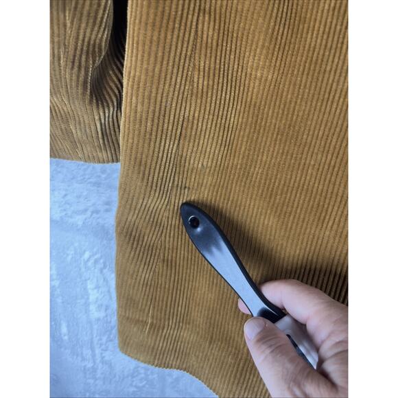 Vtg 60s 70s Atkinson Corduroy Coat Jacket 44 Tan Brown Made In Italy Vintage - Picture 13 of 13